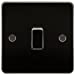 Flat Plate 20A 1G DP switch - gunmetal