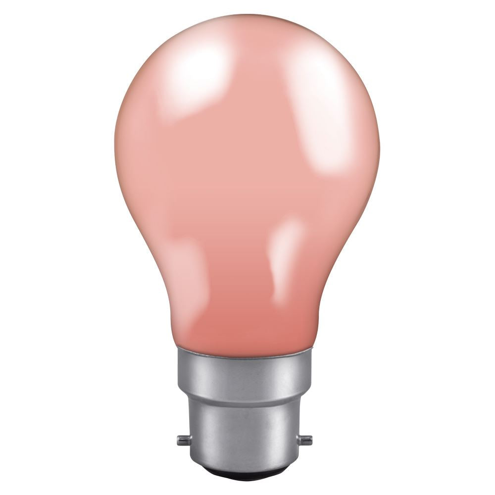 Crompton Colourglazed GLS 25W Pink BC-B22d