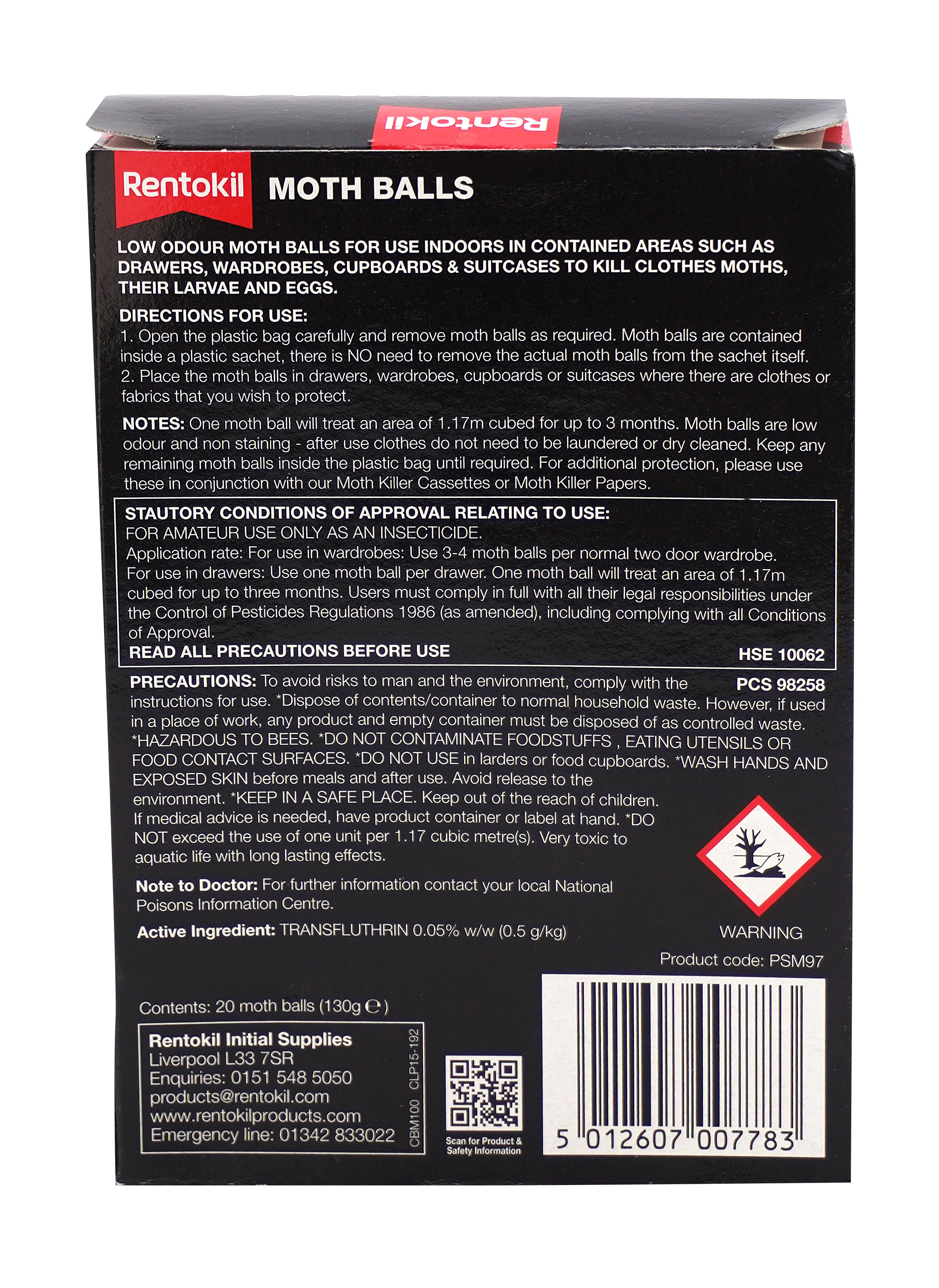 Moth Balls 20 Pack
