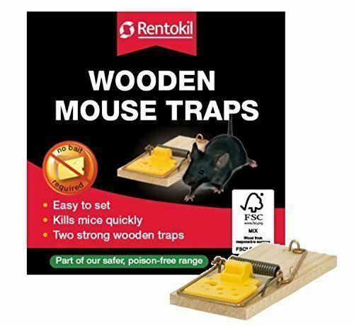 Wooden Mouse Trap - Twin Pack