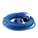 16A 230V Blue Arctic Male to Female Electric Mains Hook Up Extension Cable Lead - 15m