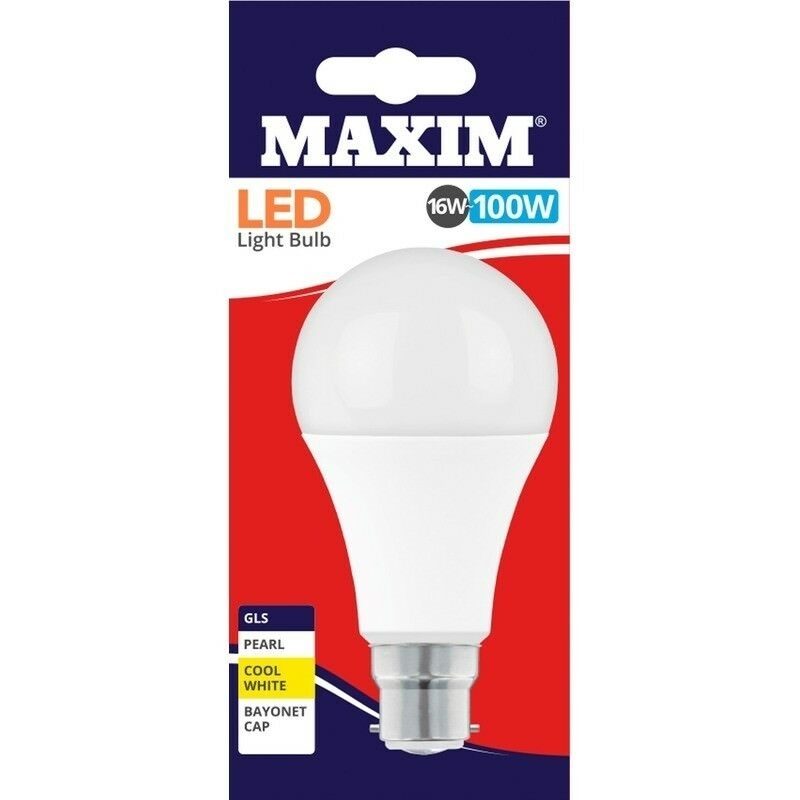 Maxim 16W LED BC GLS - Warm White
