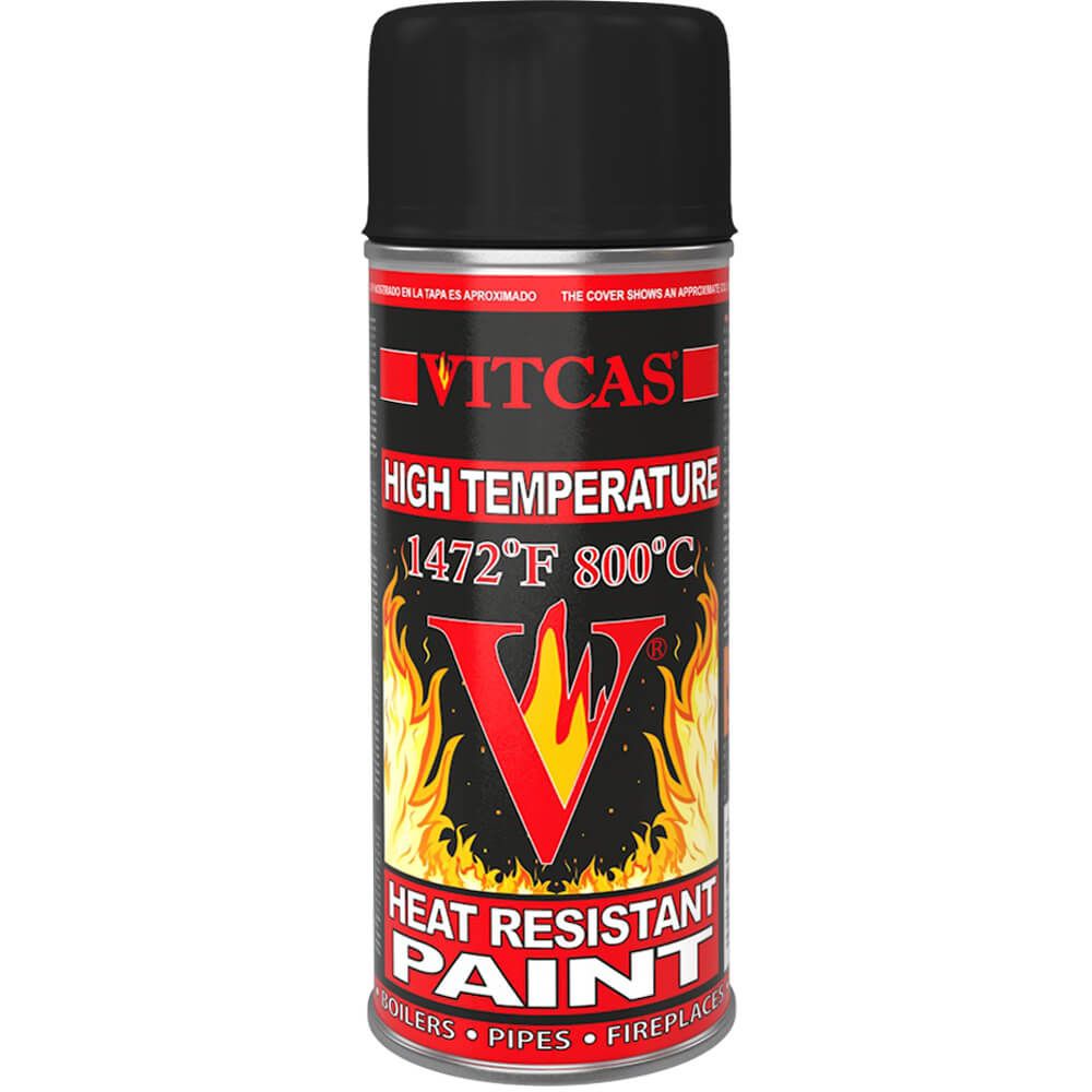 Heat Resistant Spray Paint - Black, 400ml