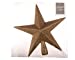 20cm Glitter Tree Top Star, Champagne Gold