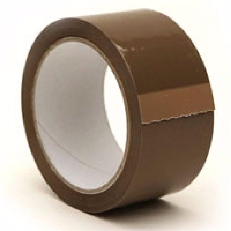 50mm Brown 66m Packaging Wrapping Polypropylene Tape