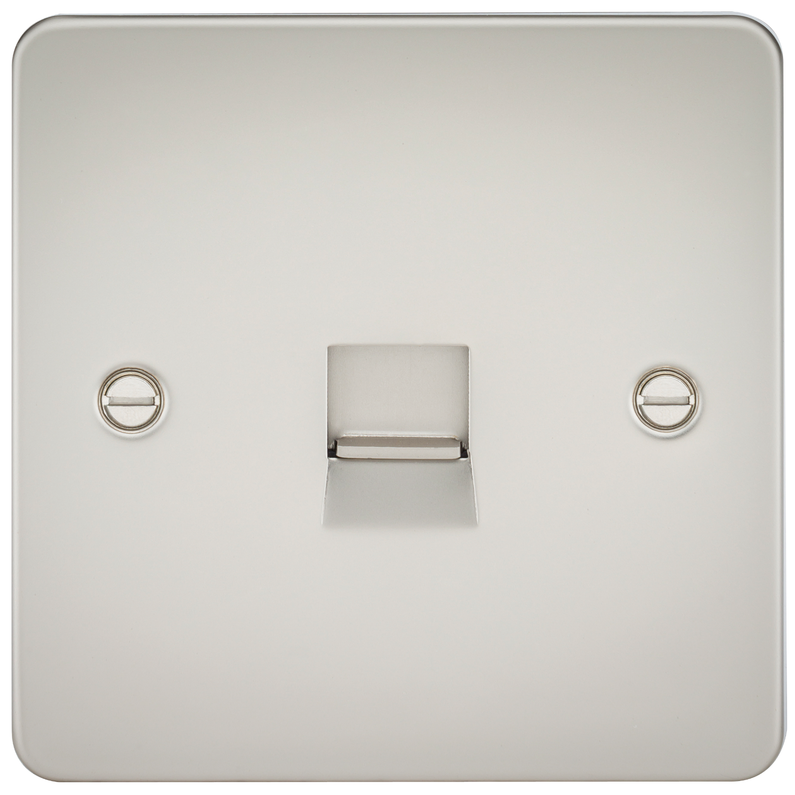 Flat Plate Telephone master socket -pearl