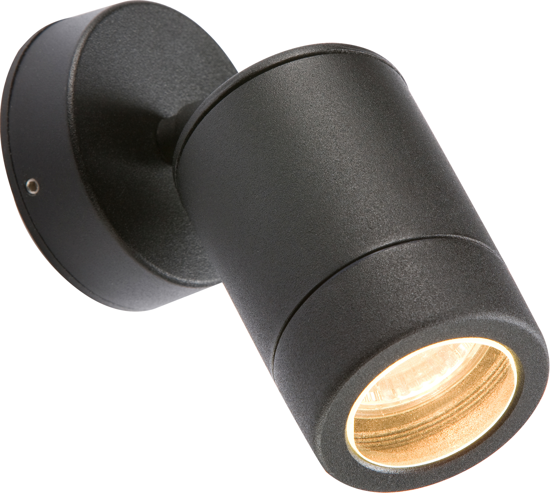 Adjustable IP65 Aluminium Black Indoor Outdoor Single Wall Light