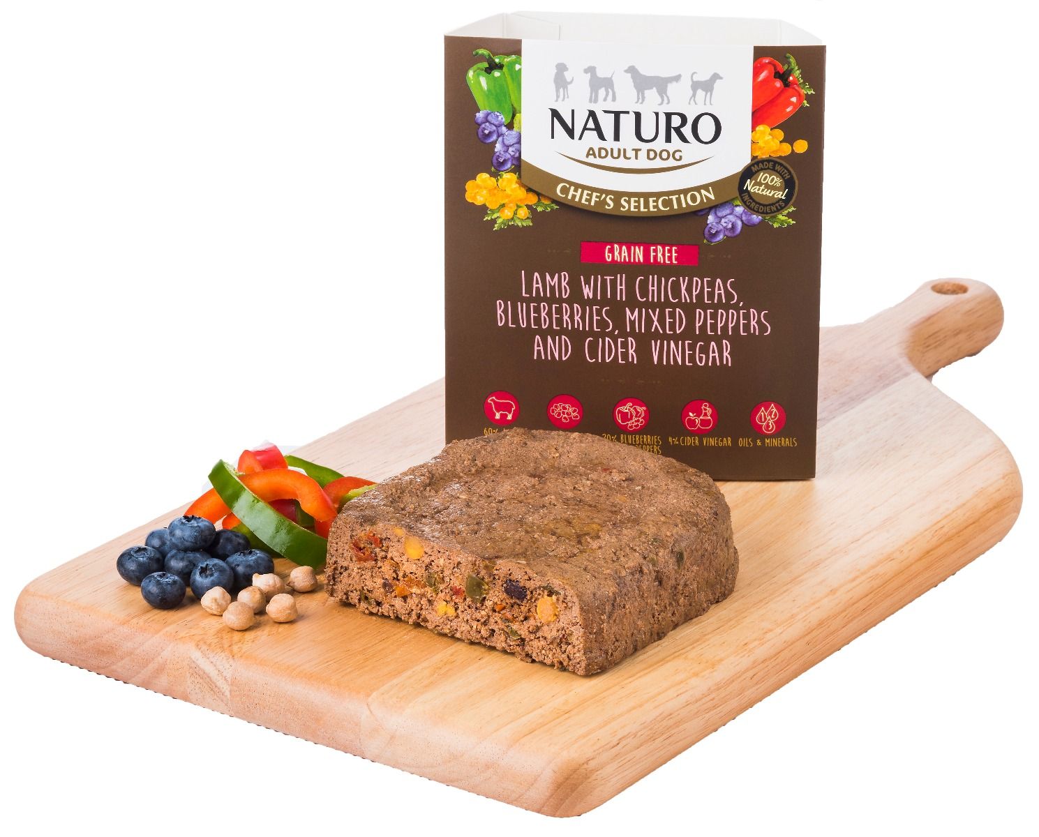 Chefs Selection Grain Free Lamb with Chickpeas etc, 150g X7