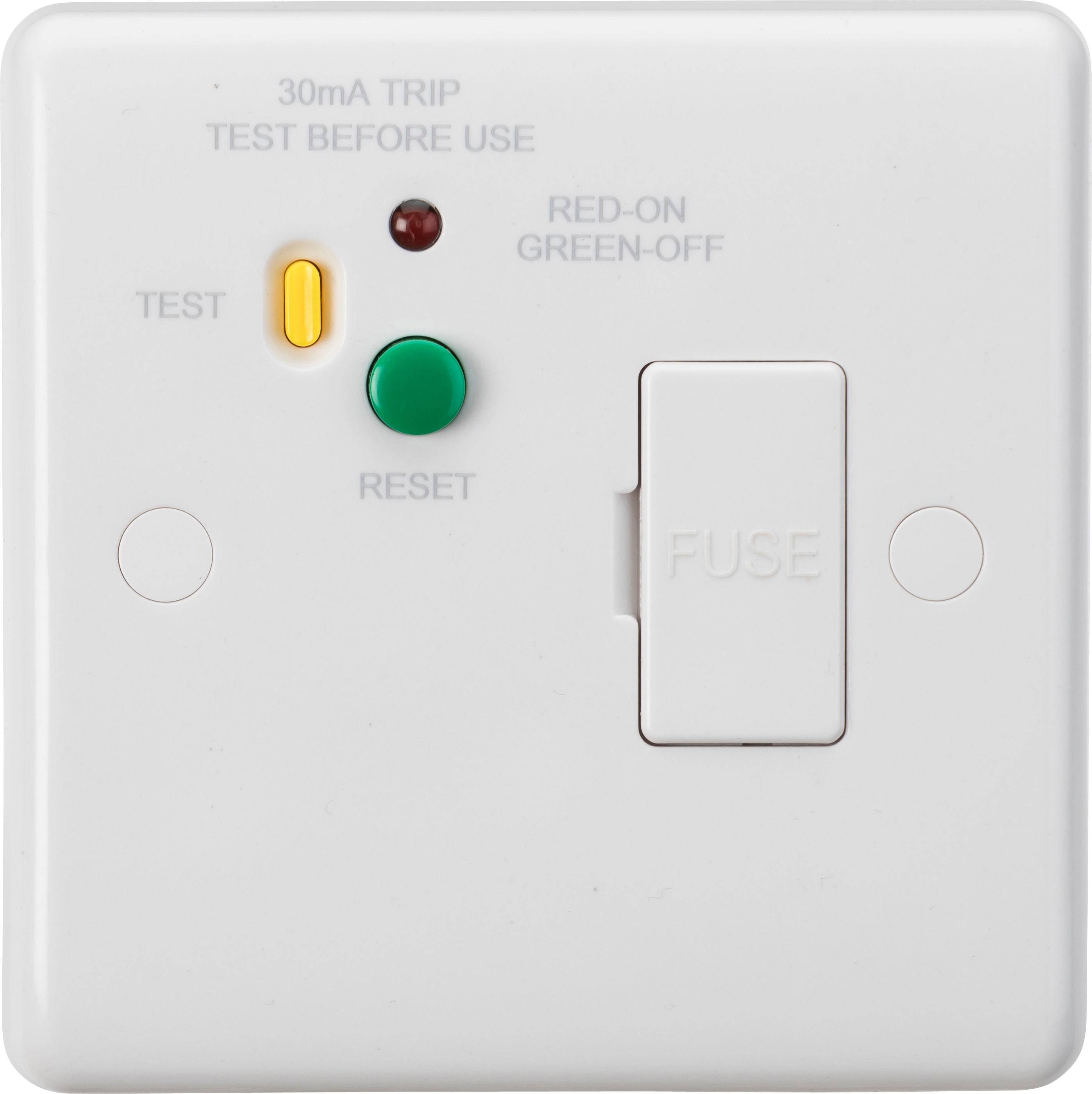 13A RCD Protected Fused Spur Unit - 30mA (Type A)
