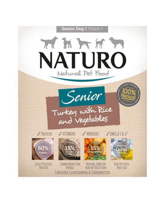 Senior Dog Turkey with Rice and Vegetables, 400g X7