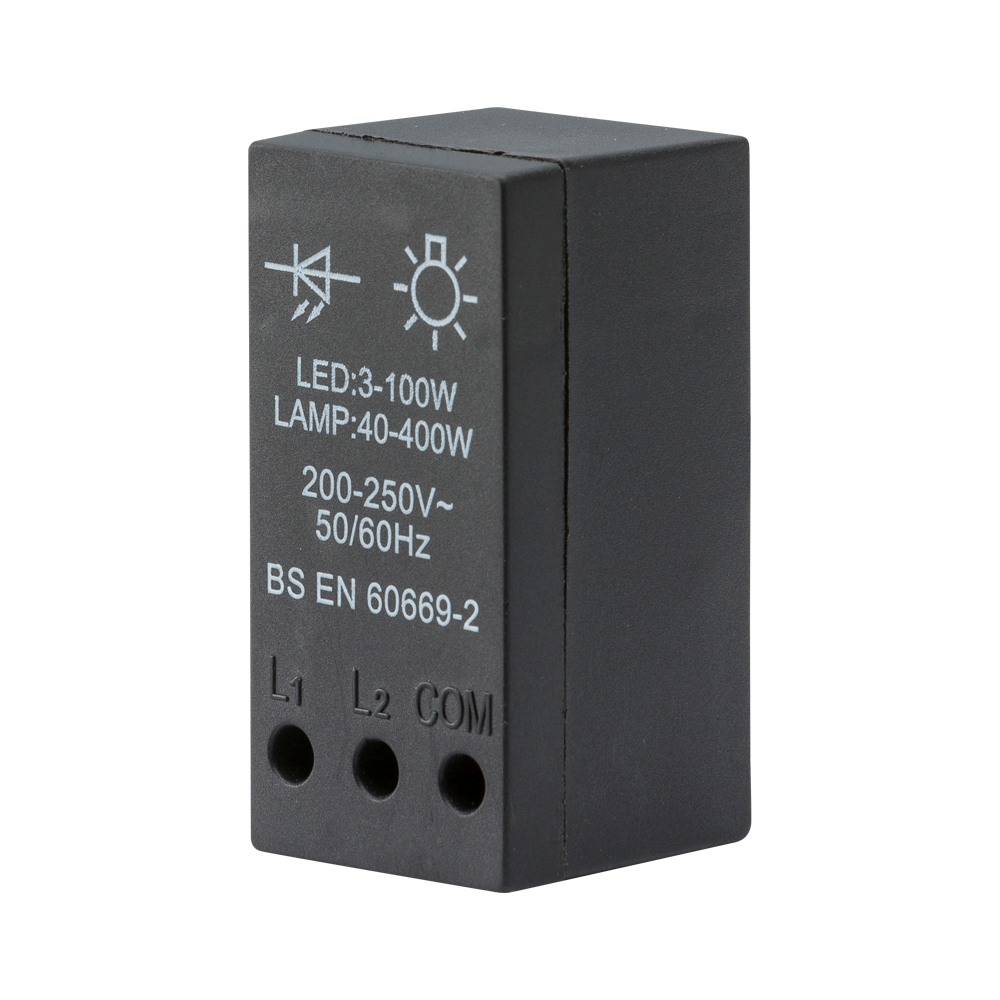 10A White 1G 2 Way 40-400W Electric Dimmer Module Wall Switch