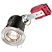 GU10 50W 230V LED Compatible IC Fire Rated Fixed Downlight - Brushed Chrome