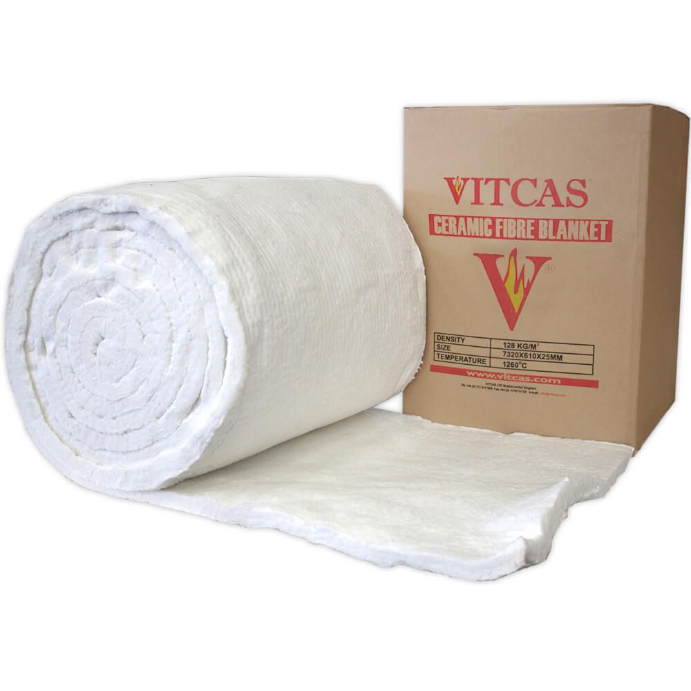 Ceramic Fibre Blanket 1260�C, 25mm x 610mm x 7.32m