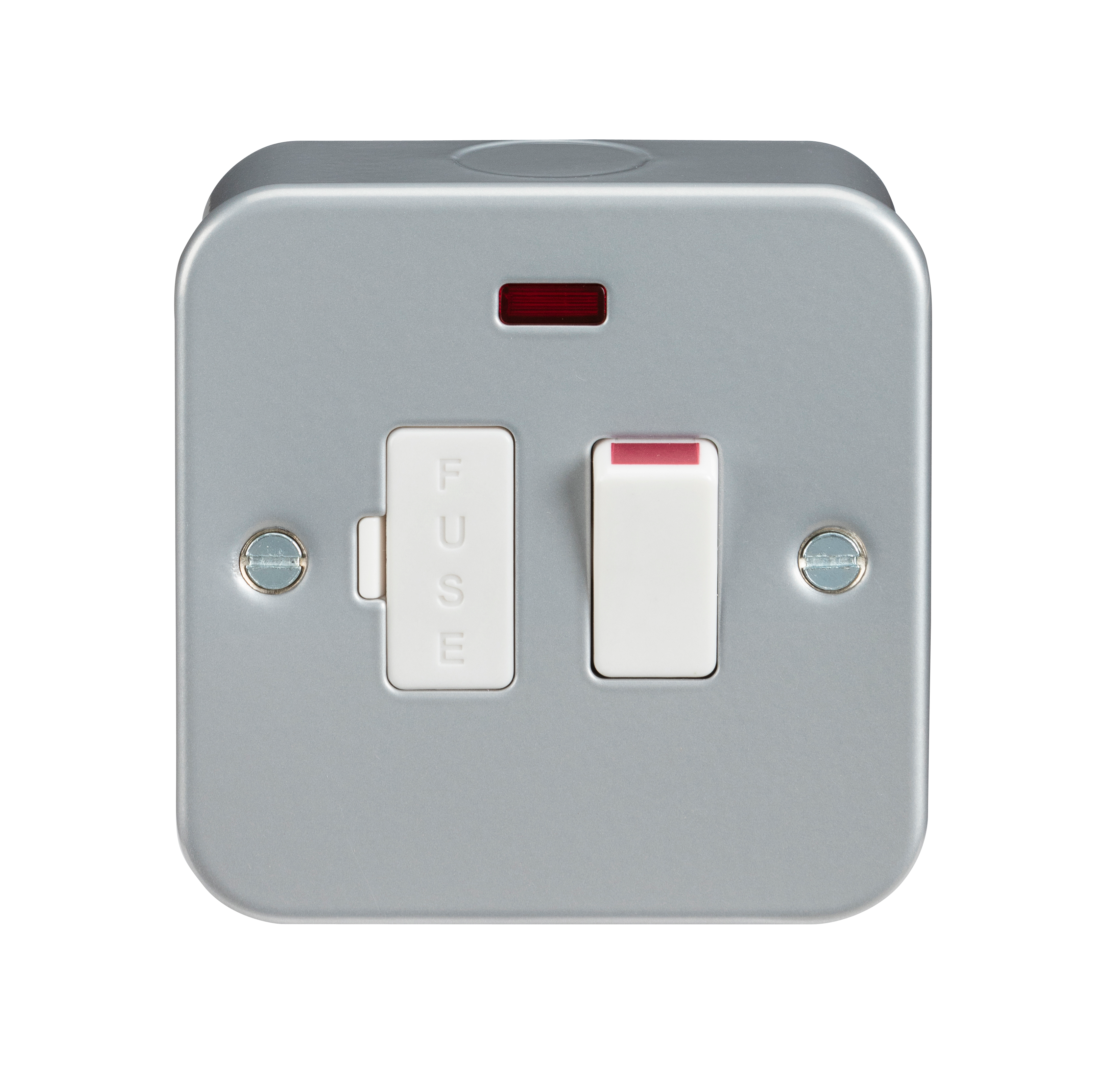 13A Rated Switched Metal Clad Fused Connection Spur Unit with Neon