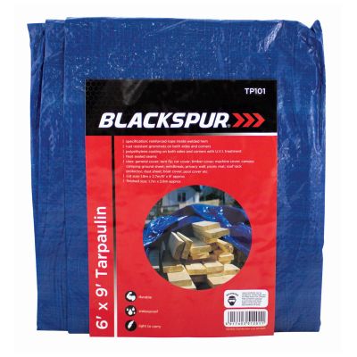 6'(1.8m) x 9'(2.7m) Tarpaulin - Blue