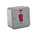 45A 1G DP 230V Metal Clad Switch With Neon