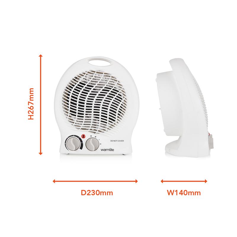 2kW Upright Fan Heater