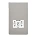 Screwless Brushed Chrome Shaver Socket Dual Voltage 115/230V - White Insert