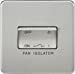 10A 1G 3 Pole 230V Screwless Brushed Chrome Electric Fan Isolator Switch