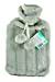 2L Hot Water Bottle With Plush Faux Fur Cover, Light Grey