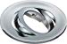 Evolve Fire Rated Twist & Lock Downlight Tilt Trim Bezel - Chrome