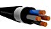 2.5mm 3 Core 31A Brown Blue Green Yellow 6943X Steel Wire Armoured SWA Outdoor Mains Power Cable - 1m