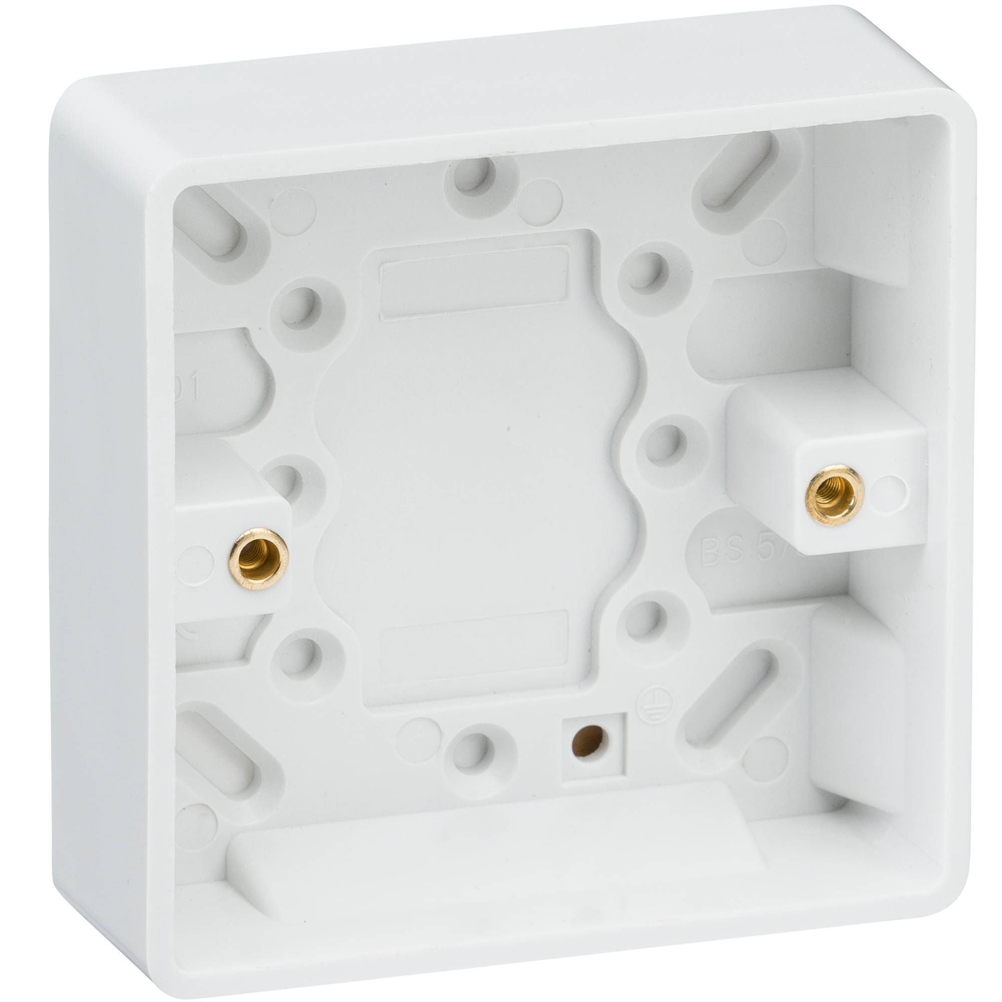 Curved Edge Single 25mm Pattress Box