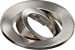 Evolve Fire Rated Twist & Lock Downlight Tilt Trim Bezel - Brushed Chrome