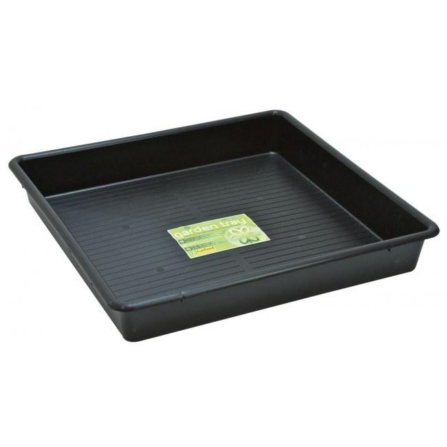 80cm Square Tray Black