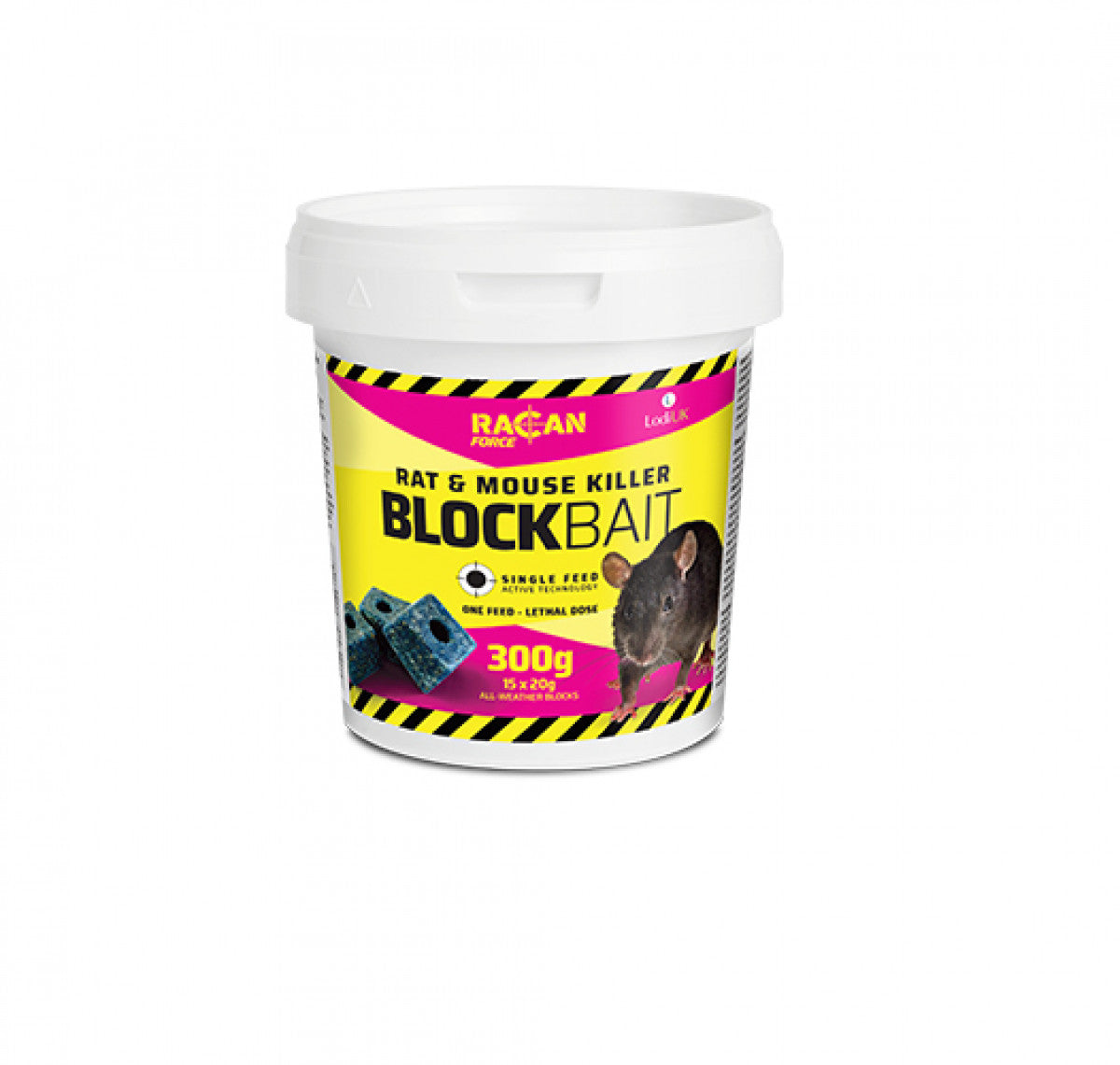Force Rat & Mouse Killer Block, 300g Tub