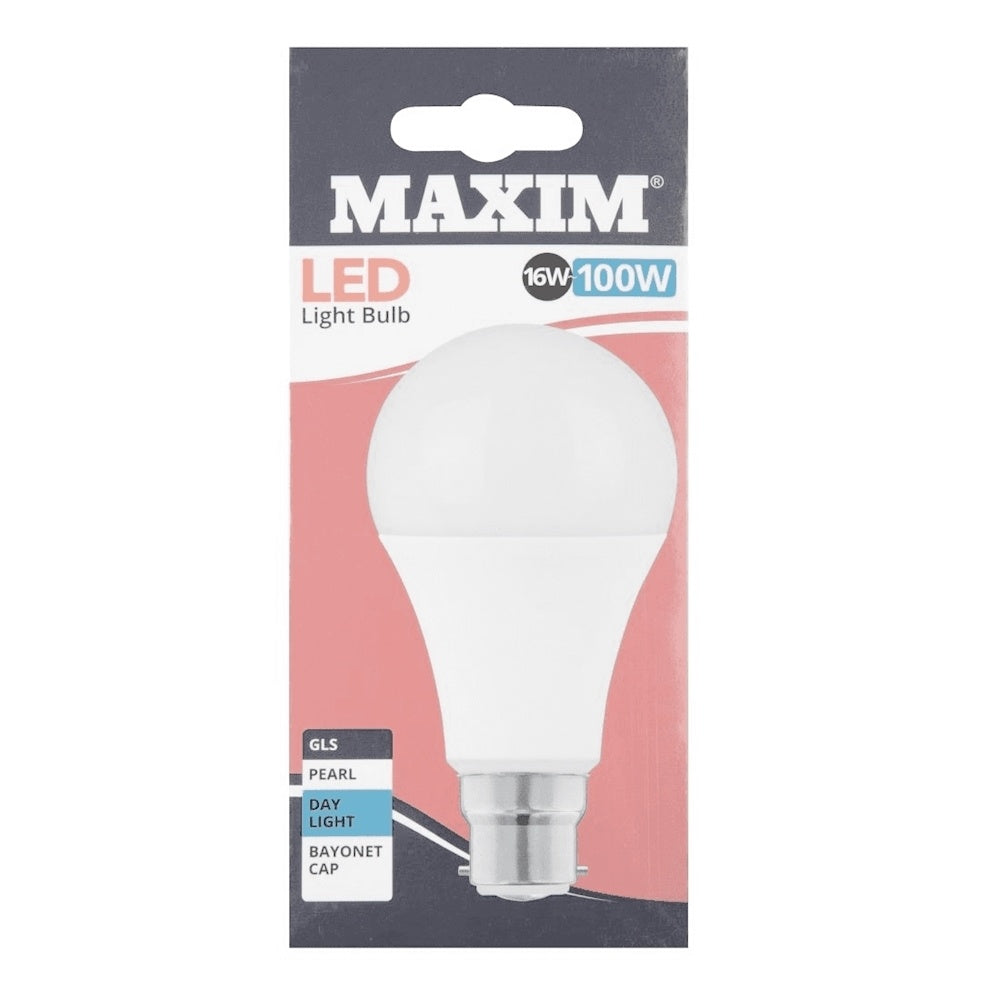 Maxim 16W LED BC GLS - Daylight