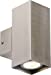 IP20 230V 2x35W max. GU10 Stainless Steel Wall Fixture