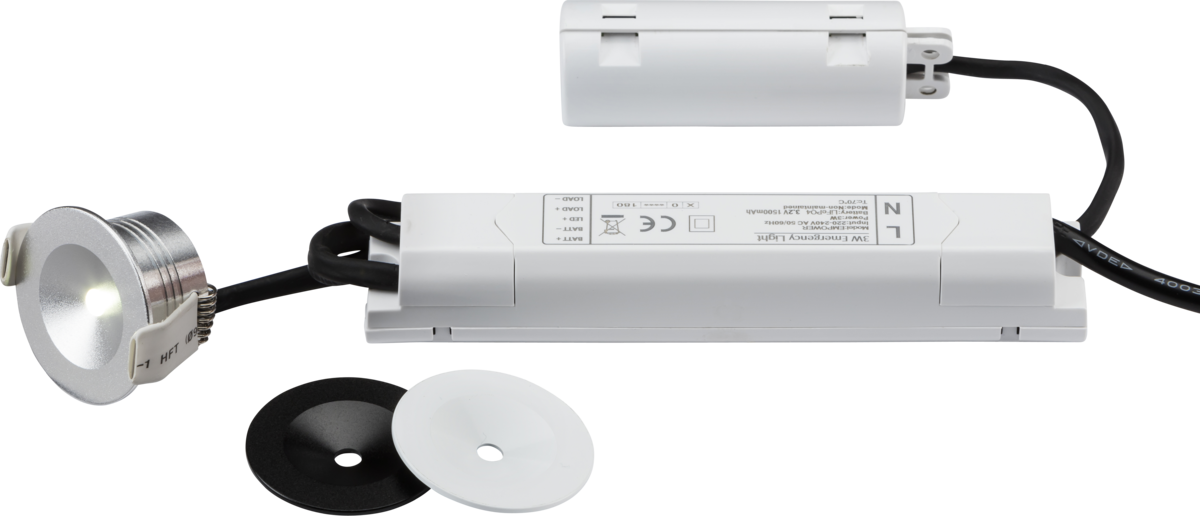 230V IP20 3W LED Emergency Downlight Kit