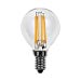 4W Round LED Filament Bulb - Small Edison Screw