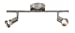 Ceiling Light GU10 50 Watt 2 Spotlight Bar Brushed Chrome LED Compatible