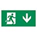 Emergency Lighting Legend Set (Pack of 2) - Down Arrow