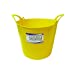26L Heavy Duty Flexi Flexible Garden Container Storage Bucket Tub - Yellow