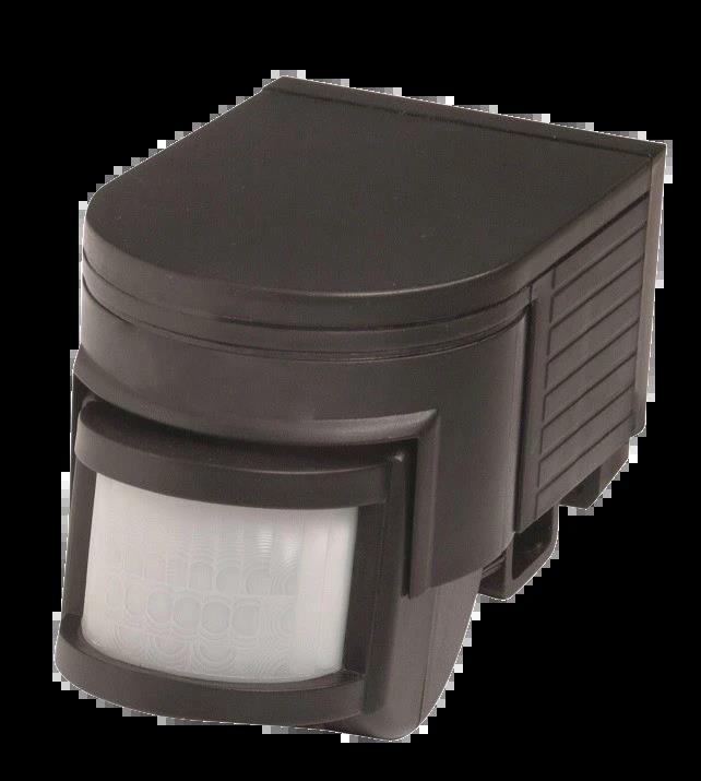 PROTON 180°, IP44, Black