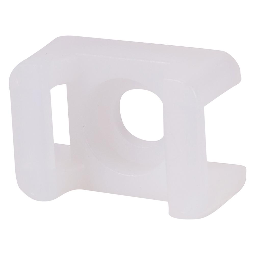 Screw Cable Tie Mounts (100 Pack) - Neutral