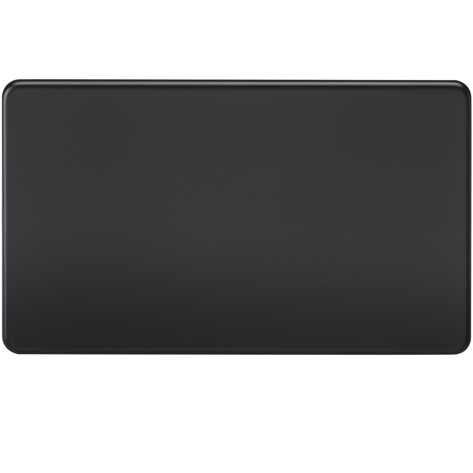 Screwless 2G Blanking Plate Matt Black