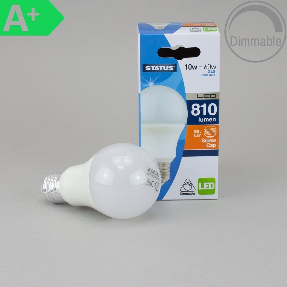LED 10W Dimmable Pearl GLS Lamp - Bayonet Cap
