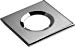 Traditional IP65 Square Fire Rated Bezels for FireKnight - Chrome