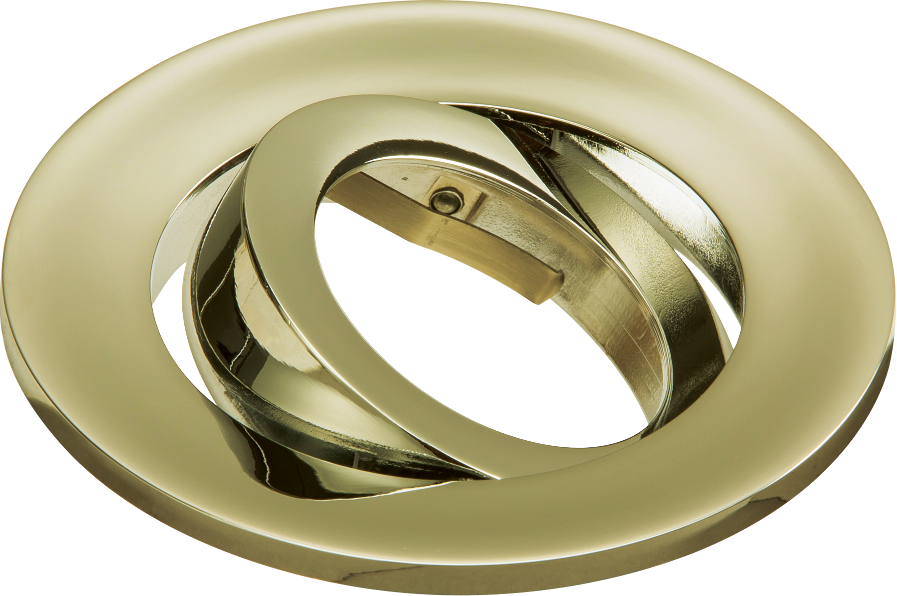 Evolve Fire Rated Twist & Lock Downlight Tilt Trim Bezel - Brass