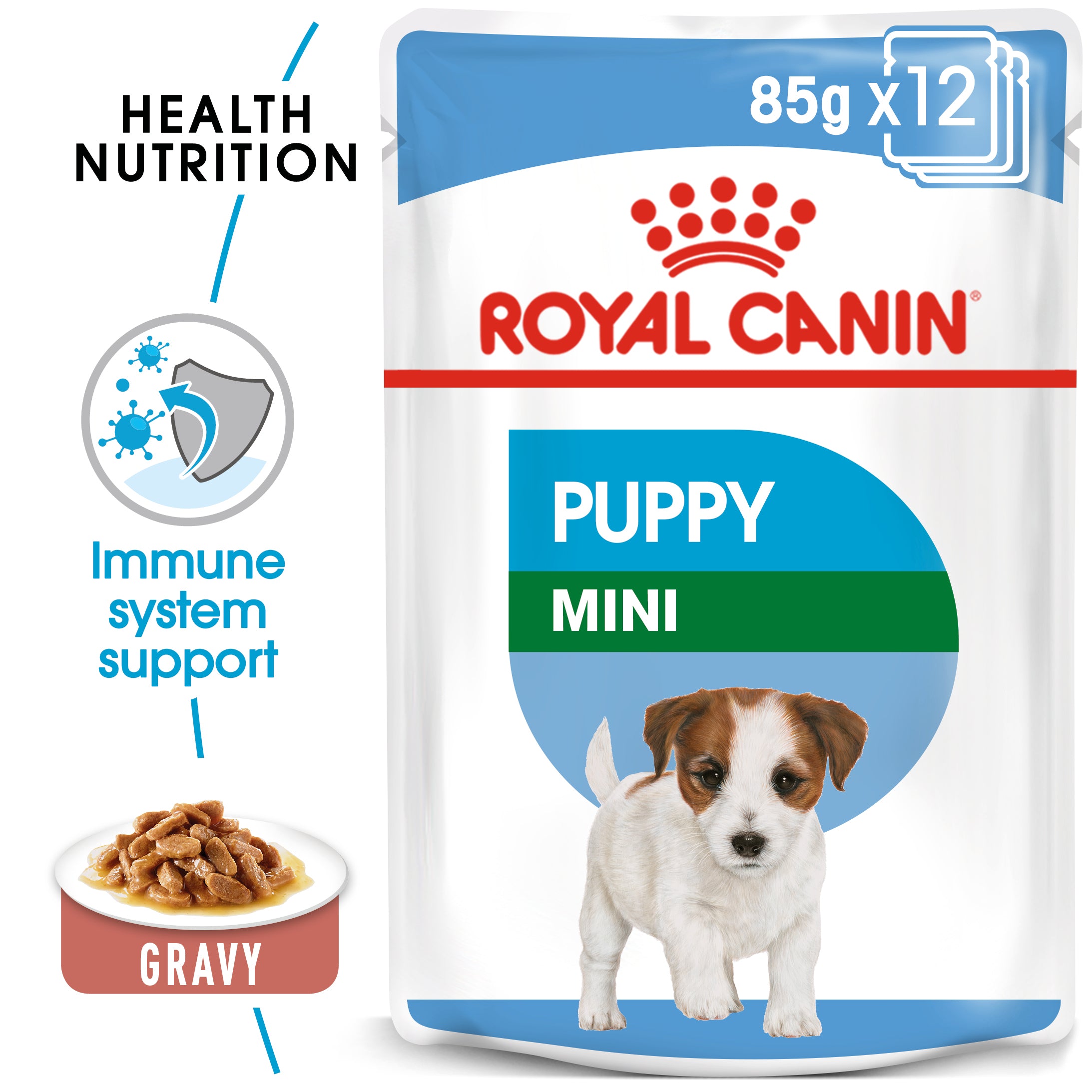 Mini Puppy in Gravy Wet Food, 85g x 12 Pack