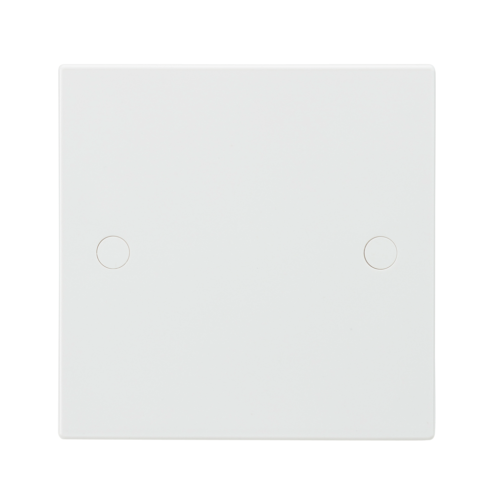 White 1G Blanking Plate Electric Wall Switch Box