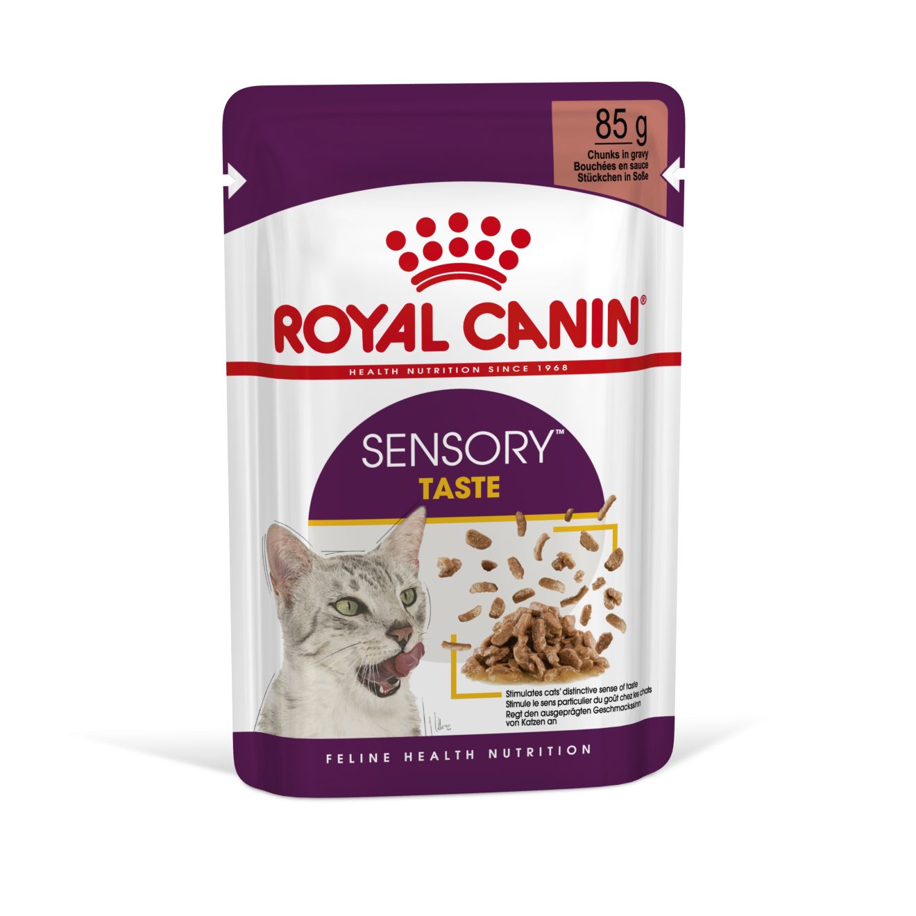 Royal Canin Sensory Taste In Gravy Adult Wet Cat Food, 85g x 12 Pack