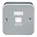 Metal Clad RJ45 Cat5e Network Outlet Wall Socket