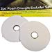 Foam Draught Excluder Set White- 2 Pack