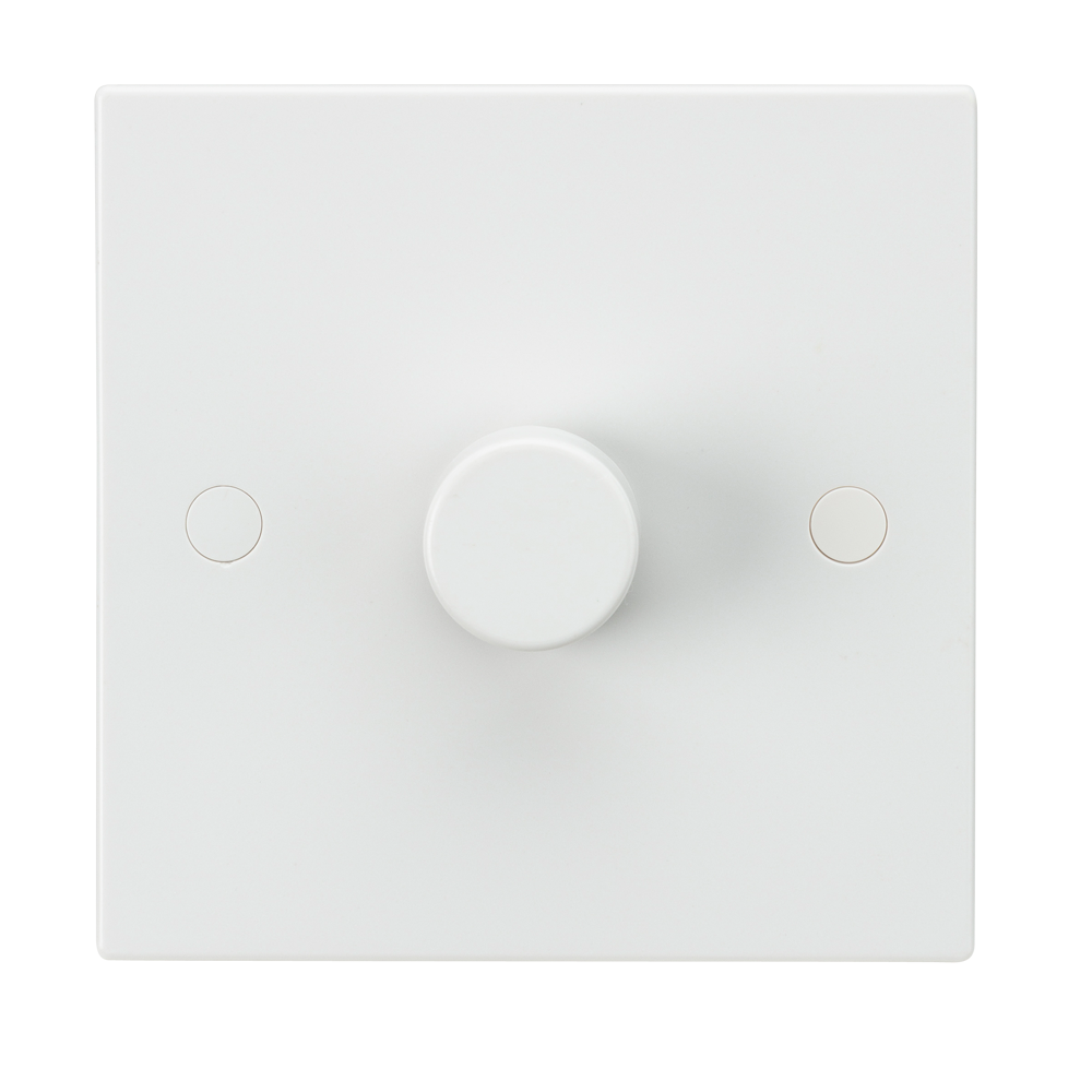 40-400W White 1G 2 Way 230V Electric Dimmer Switch Wall Plate
