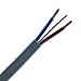 Grey 2.5mm 24A Twin & Earth (T&E) Flat PVC Lighting Power Cable - 10m